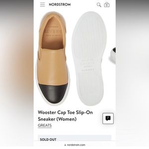 GREATS Brooklyn Wooster Cap Toe Slip